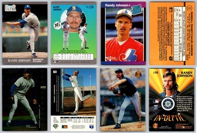 Randy Johnson 4 Card Collectors Lot - Mariners / Diamondbacks / Rookie - HOF