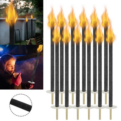 72 cm Wachsfackeln Brennzeit 100 Min Gartenfackel Stabiles Fackeln Wachsfackel