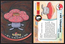 Pokemon TCG | Vileplume #45 | Topps Trading Cards Series 1 FOIL | Lightly Played