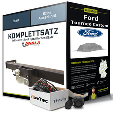 Für FORD Tourneo Custom V362 , F3 Anhängerkupplung starr +eSatz 13pol 12- NEU