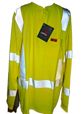 New LAPCO FR SAFETY SHIRT LONG SLEEVE FIRE RESISTANT SAFETY SHIRT Large Regular