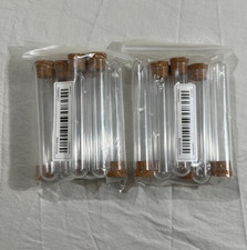 18 Clear Plastic Test Tubes With Cork Stoppers 4 Inch Science Craft Party Favors