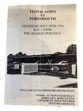 96/97 Yeovil Town v. Portsmouth - Friendly.