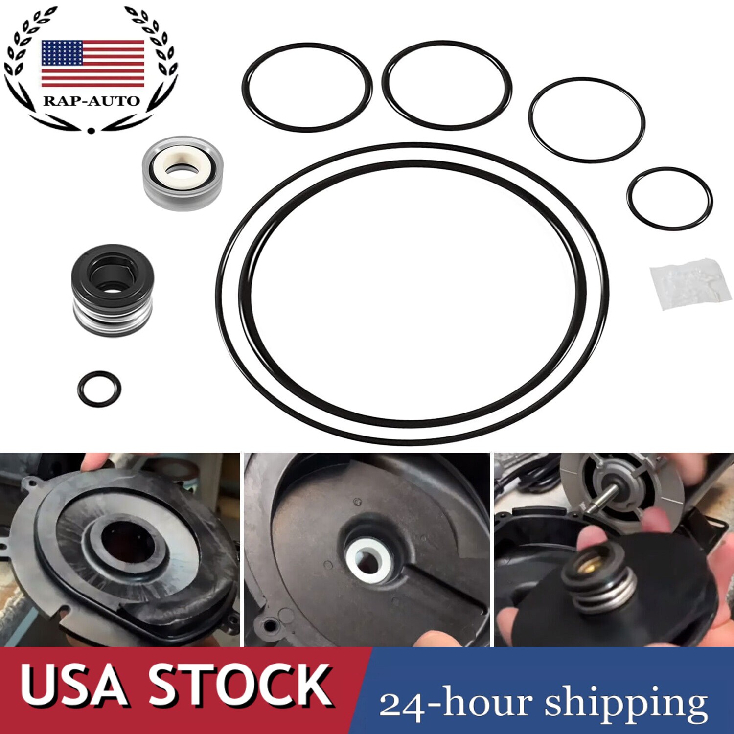 Pool Pump O-Ring Seal Repair Kit for Hayward Power-Flo LX SP1580 Series Pumps