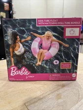 Barbie Funboy Kids Pool Tube Float 34" w/ Matching Doll Tube Set Ages 8+ New