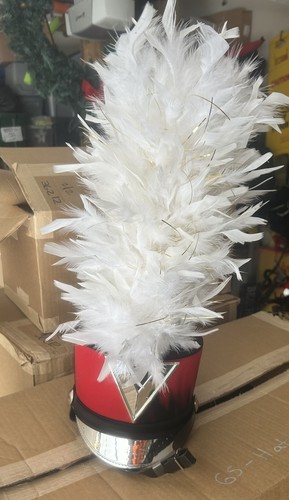 Band Shako, authentic, Black or white Feather Plume one low price!