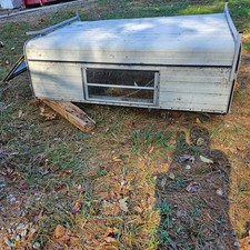 Vintage 70s-80s Jcpenney Solid Short Bed Aluminum Camper Topper.