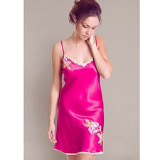 100 Silk Nightgown With Rose Details Nwt Slip Dress Nightgown 20037fusas 100 Silk Nightgown With Rose Details Nwt Slip Dress Nightgown 20037fusas