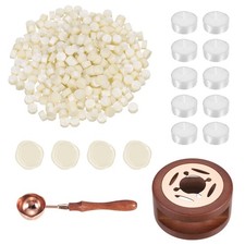 Wax Seal Kit, 300 Wax Beads, Candles, Fantasy Gold