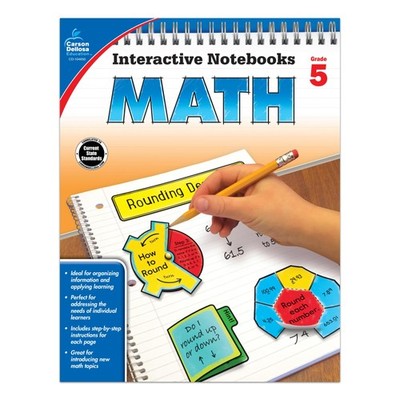 Carson Dellosa | Math Interactive Notebook | 5th Grade, 96pgs