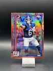 2025 Topps Chrome Football NFL Jaxson Dart Leather Refractor RC #306 Giants