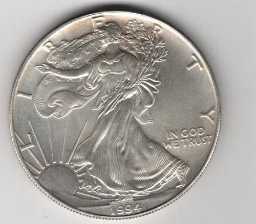 1994 WALKING LIBERTY AMERICAN EAGLE .999 FINE SILVER DOLLAR COIN 1oz. $1 USA