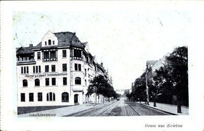 Ak Zwickau in Sachsen, Untere Bahnhofstraße, Körner und Lippert... - 4626045