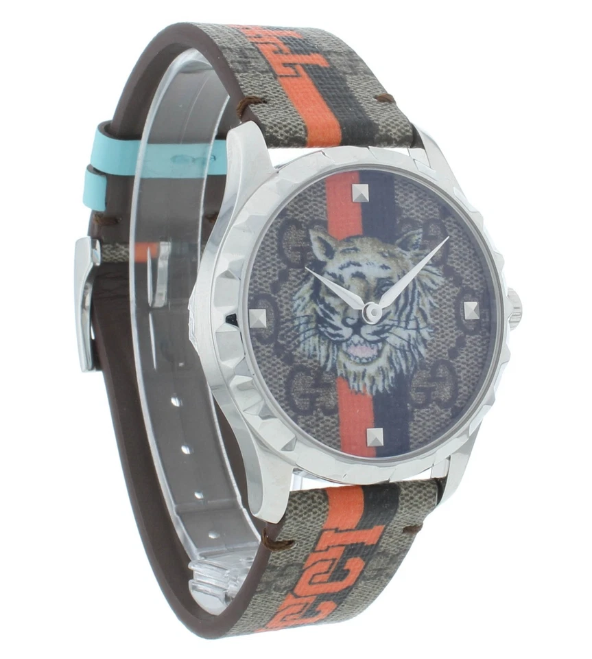 Gucci Tiger G-Timeless 38mm Quartz Brown Dial Men's Watch YA1264186 - Image 2 of 4