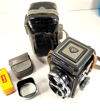 Rolleiflex 4x4 Baby Grey TLR 127 Film Camera Schneider-Kreuznach 60/3.5 Lens