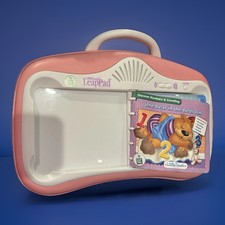 Leap Frog Little Touch Pad Pink Removable Pillow 1 Cartridge 1 Bk Works Great