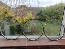 Large Porthole Windows | 490mm Diameter | Silver/Chrome Finish | Tempered Glass