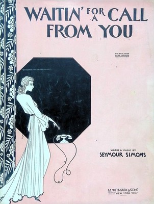 Waitin For A Call From You Sheet Music Seymour Simons 1931 Fox Trot Key E Flat