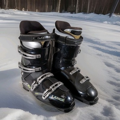 Lange F6 Softech Downhill Ski Boot Men s US 12/12.5 (Mondo 30.5) 349mm, Black