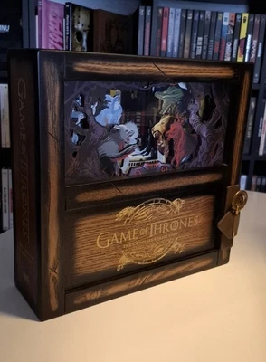 GAME OF THRONES (BLU RAY KOMPLETTE SERIE)  LIMITIERTE HOLZBOX. Neu!! LIMITED - Bild 1 von 4