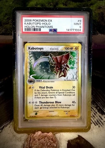 PSA 9 *New Cert* Kabutops Delta Species Holo Holon Phantoms 9/113