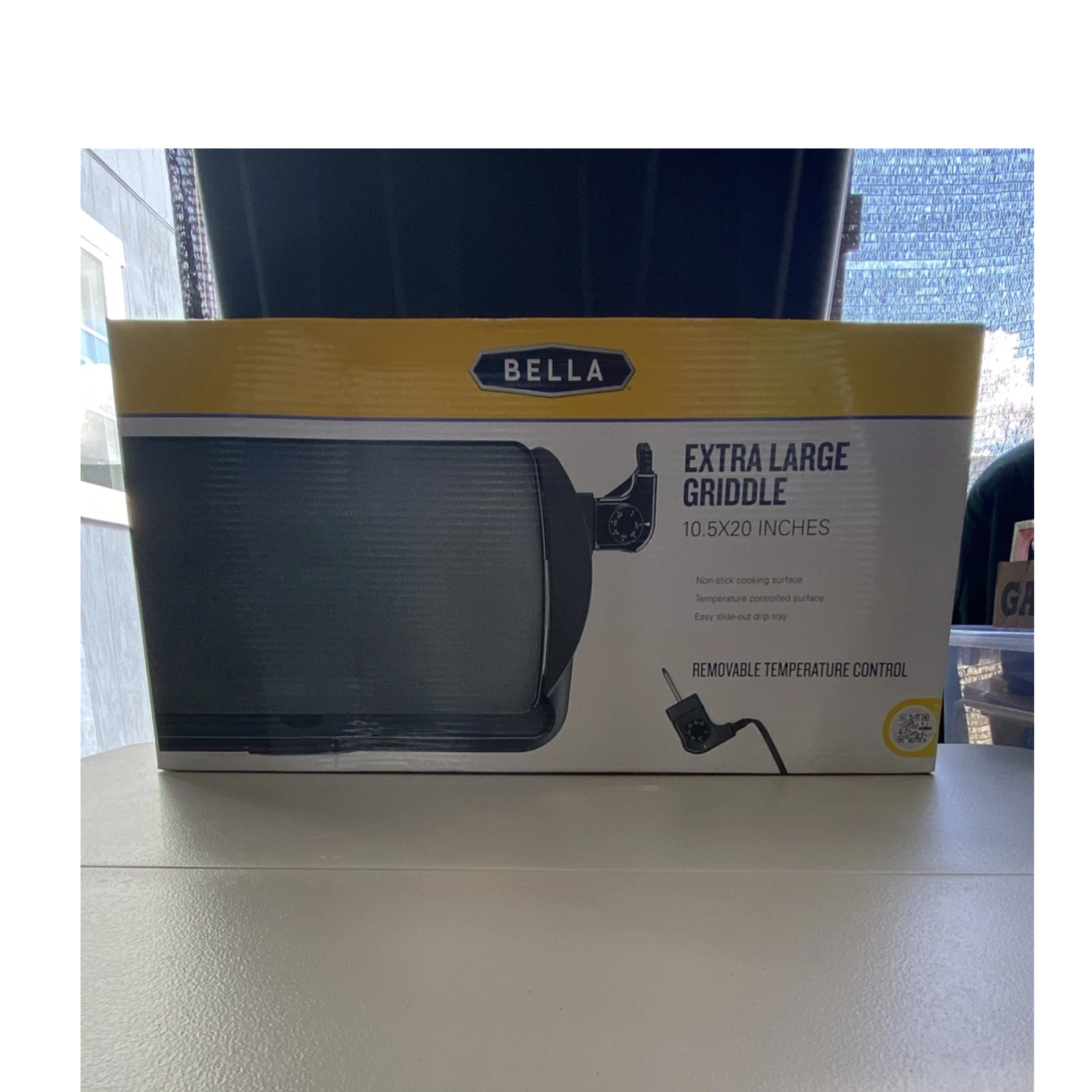 Bella Extra Large Electric Griddle GH-028 10.5x20in 1500W Non-Stick New In Box