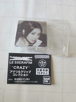 Yunjin LE SSERAFIM Japan Exclusive CRAZY Capsule Gacha Gashapon Acrylic Clip