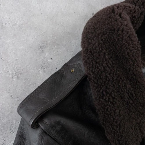 Liugoo Leathers Double Riders Jacket Brown XL Leather Removable Liner image 15