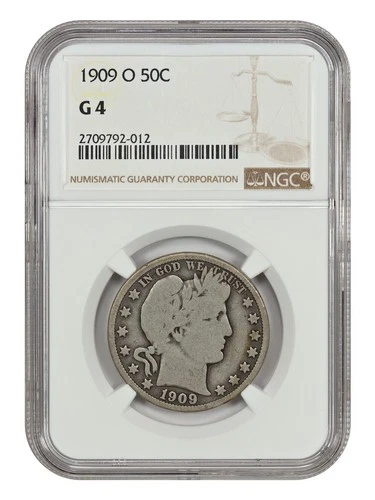 1909-O Barber Half Dollar — photo from the most recent tracked eBay sale