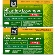 2 Pack - Member  S Mark Nicotine Mini Lozenge,Flavor
