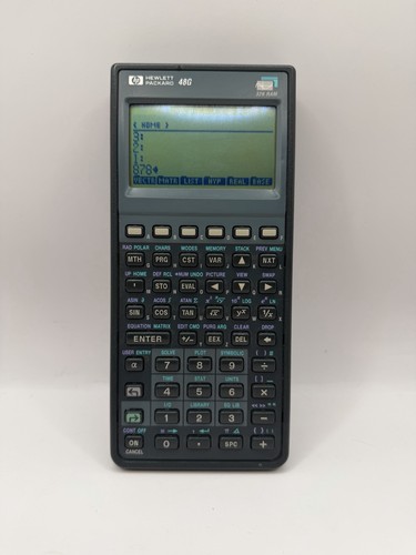 HP 48G Graphing Scientific Graphing Calculator Gray 32K RAM Works