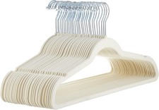 Amazon Basics Slim Velvet Non-Slip Space Saving Suit Clothes Hangers, Closet Org