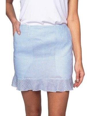 Golftini Women's Golf SKORT - PERSONAL BEST   Ruffle Linen Skort   17.5'' -Size 4