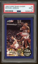 Michael Jordan Card 1992-93 Fleer Team Leader #4 PSA 9