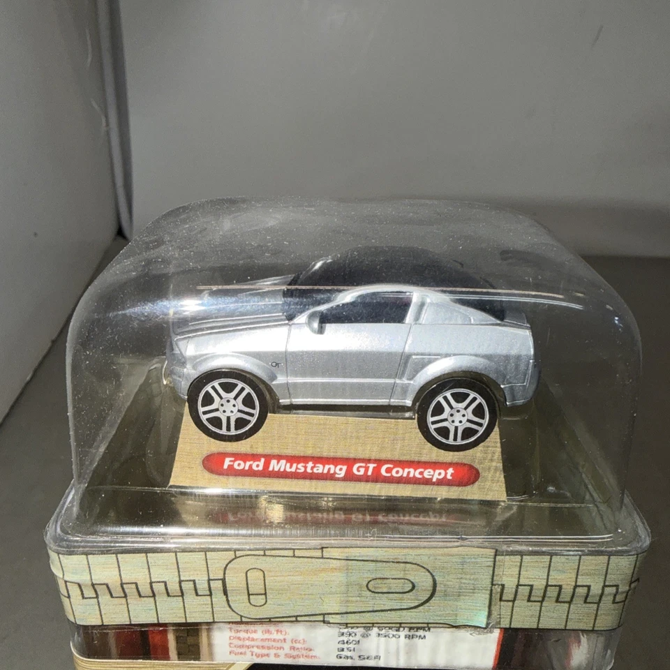 Vintage Zip Zaps Micro RC SILVER Ford Mustang GT CONCEPT  New In Box - Image 2 of 4