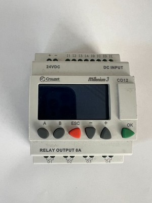 CROUZET MILLENIUM 3 CD12  8897041 LOGIC CONTROLLER 24VDC