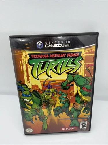 Teenage Mutant Ninja Turtles Nintendo GameCube Konami Video Game w/ manual Book