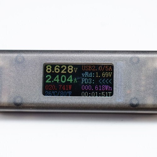CB201 USB Cable 20V 5A 100W with power display Type-C Support Data Transit - Picture 2 of 4