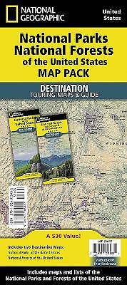 Nationalparks & National Forest of the Us [Karte Pa