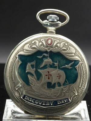 MOLNIJA Taschenuhr Handauszug 18 Rubis Made in USSR Discovery Day