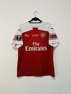 Embroidered OZIL 10 Arsenal Football Shirt Mens L Home Puma 18/19