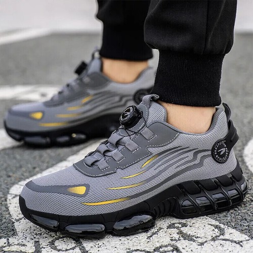 Herren Leichte Arbeitsschuhe Sicherheitsschuhe Stahlkappe S3 Sport Sneaker - Bild 13 von 23