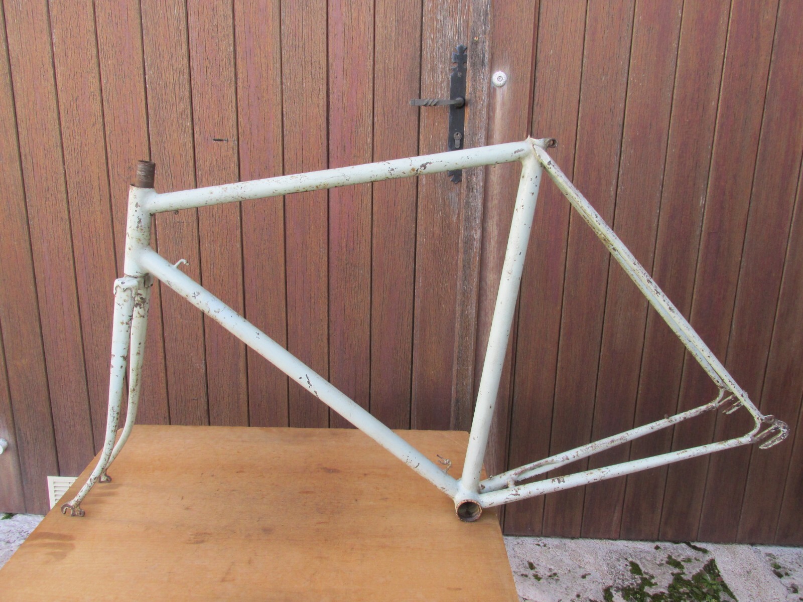 Cadre Vélo Course Ancien Acier Soudobrasé 55cm – Années 1950/60 (Occasion)