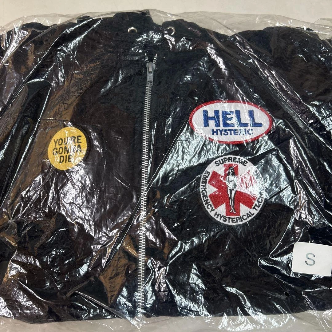 Sweat à capuche zippé Supreme x HYSTERIC GLAMOUR taille S coton noir Japon