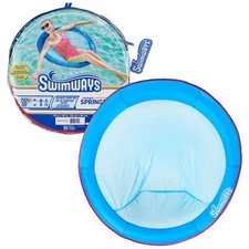 SwimWays Spring Float Papasan Pool Lounger Inflatable Mesh Water Float