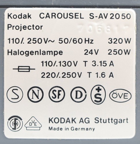 KODAK CAROUSEL S-AV 2050 DIAPROJEKTOR FÜR RUNDMAGAZINE + TIMER - Bild 5 von 6