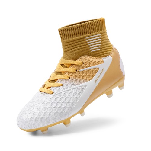 Boys Girls Soccer Shoes High Top Football Shoes Outdoor Indoor Soccer Cleats - Picture 4 of 18