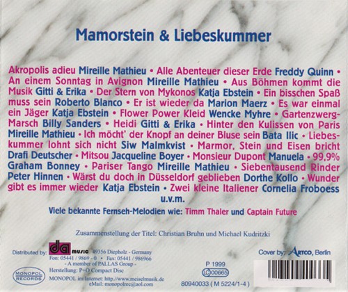 Christian Bruhn "Hits" Lady Lily, Captain Future, Timm Thaler, 4 CD Box - Bild 2 von 2