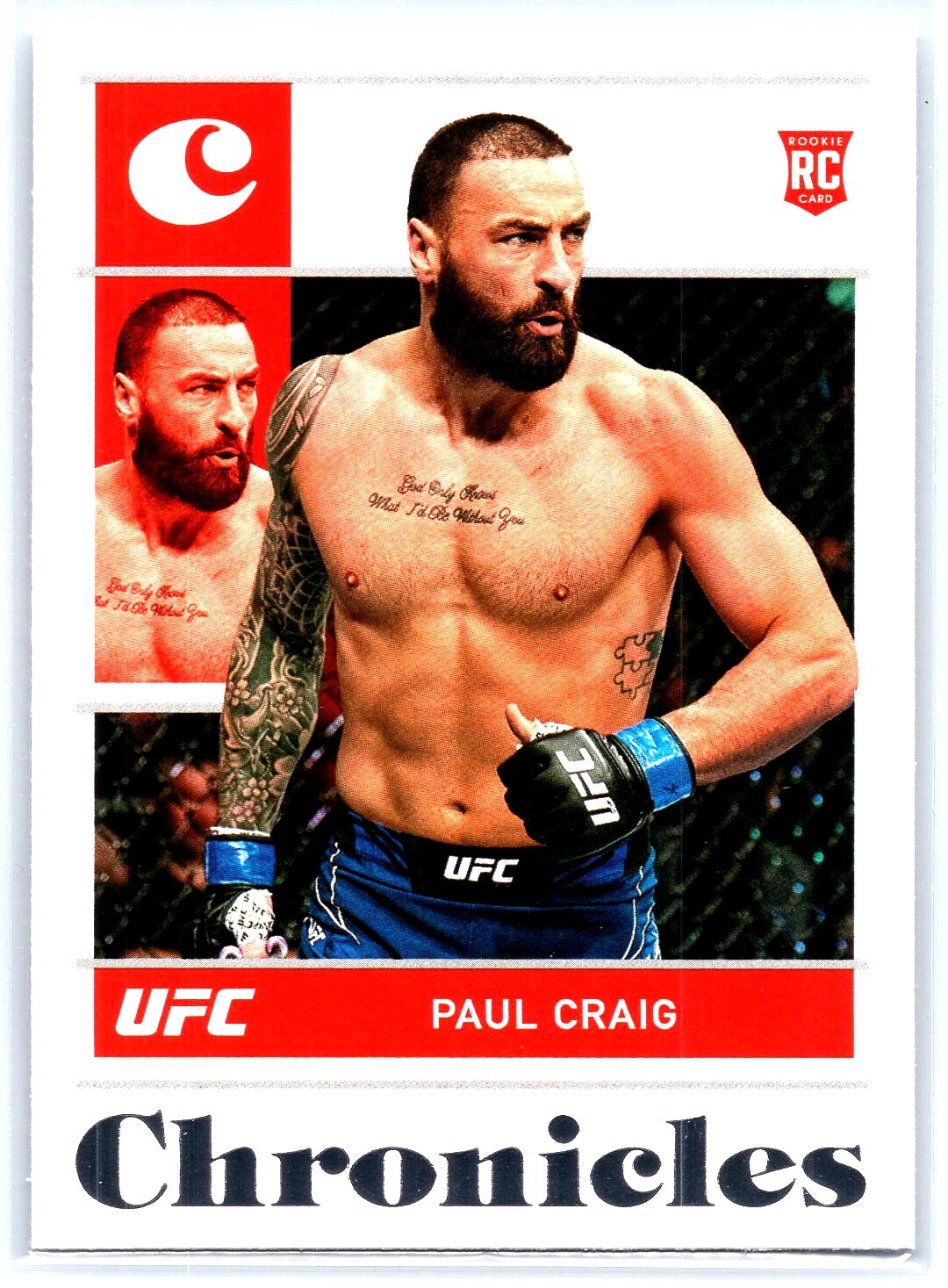 2022 PANINI CHRONICLES UFC BASE ROOKIE CARD RC #96 PAUL CRAIG MMA FREE SHIPPING