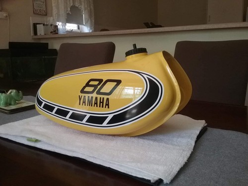 yamaha 1976 YZ80 Tank Decals ONLY / Sticker Kit / Graphics Kit - Picture 7 of 7
